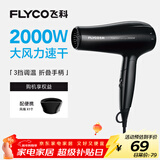 飞科（FLYCO）电吹风机家用便携冷热风护发速干吹风筒2000w大功率FH6231