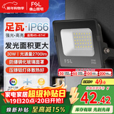 FSL佛山照明led投光灯室外射灯户外照明灯探照灯庭院灯30W天耀IP66