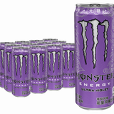 可口可乐魔爪（Monster）维生素风味饮料 330ml*24罐 牛磺酸 运动功能 葡萄味魔爪】330ml*24罐