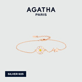 AGATHA/瑷嘉莎 雏菊系列银手链女士 新年礼物生日送女友老婆高级感 玫瑰金