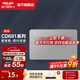 德力西（DELIXI）118型开关插座面板CD691系列星辉银暗装联排多孔插座面板九孔插座 118型一开双控开关