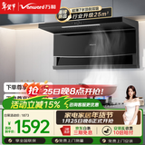 万和油烟机【WL856·超薄小户型】顶侧双吸抽排25风量5KW燃气灶具WL856+X1(天然气)【套装商品】