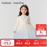 巴拉巴拉balaOne童装女公主裙2025秋冬儿童连衣裙针织网纱裙209425111001
