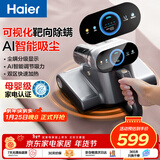 海尔（Haier）【母婴级】世家可视化AI调节智慧眼除螨仪床宝床上吸尘器高温杀菌除螨除尘除宠物毛发礼物送礼CS1S
