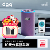 DGQ车载空气净化器车内新车除甲醛除异味汽车除味车用去异味甲醛臭氧 4G版 炫彩紫