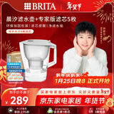 碧然德（BRITA）过滤净水器 家用滤水壶 Kalea 晨汐系列XL  3.5L（灰）+专家版滤芯5枚 环保加固包装