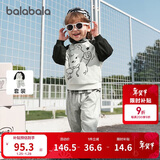 巴拉巴拉童装儿童长袖套装男童女童两件套宝宝秋装2025卡通萌209325104202