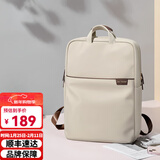 高尔夫（GOLF）双肩包女士背包笔记本电脑包大容量书包大学生时尚轻便旅行通勤包 15.6英寸-果仁杏