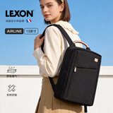 乐上（LEXON）时尚轻便双肩背包13.3英寸书包商务笔记本电脑包女士旅行包梦幻黑