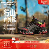 Skechers斯凯奇男童雪地靴户外棉靴儿童运动鞋冬大童棉鞋406415L 炭灰色/红色/CCRD 37