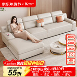 卡米盾 沙发床两用贵妃转角小户型客厅多功能可折叠储物科技布沙发 3.2米乳胶款双+单+贵+脚踏 下单备注颜色