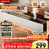 格力暖岁踢脚线取暖器央视展示石墨烯加湿家用电暖器浴室速热电暖气节能取暖器全屋升温 NJI-X7022BV-M