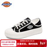 Dickies女士帆布鞋潮流休闲鞋子布鞋低帮百搭平底鞋 黑白 35