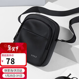 高尔夫（GOLF）单肩包男士休闲斜挎包男女手机ipadmini包防泼水骑行运动小挎包