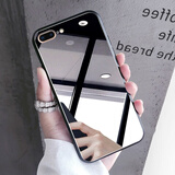 cance网红苹果x手机壳镜面7p潮牌镜面XR镜子6splus女款化补妆镜iPhone8全包防摔xs 苹果7plus/8plus-镜面壳【+钢化膜】