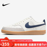 耐克NIKE板鞋男复古COURT VISION运动鞋HF1068-133帆白/深藏青40.5