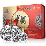 津酒扁凤壶 浓香型白酒 52度 500ml*2+100ml瓶 礼盒装