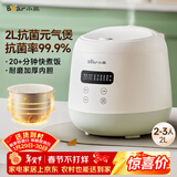 小熊（Bear）电饭煲2~3人 家用迷你小容量电饭锅 2L智能快煮饭多功能智能预约煮粥锅微压煮饭锅 DFB-Q20B2