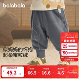 巴拉巴拉宝宝裤子男童长裤女童加绒裤冬装运动裤摇粒绒潮208424108205