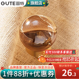 固特（GUTE）衣柜拉手柜门鸽子蛋水晶拉手单孔轻奢橱柜抽屉现代透明香槟色拉手 香槟色夜明珠 单孔