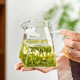 泥也茶壶公道杯月牙绿茶壶泡茶壶玻璃绿茶专用茶具茶漏过滤茶杯办公杯