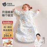 贝肽斯婴儿睡袋暖姜恒温儿童一体睡袋婴幼儿防踢被睡衣冬季加厚 弗里德S