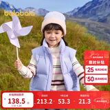 巴拉巴拉童装儿童羽绒马甲2025新款冬装男女童亲子装保暖外套羽绒服简约潮