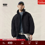 Levi's李维斯情侣同款简约休闲轻薄防寒舒适保暖羽绒服休闲外套 黑色 XL 女生建议拍小一码