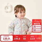 巴拉巴拉儿童羽绒服三防衣服轻薄棒球领外套男女童装2025新款秋冬装碎花萌