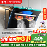 荣事达抽油烟机侧吸式家用自动清洗大吸力排烟机公寓出租房油烟机小尺寸大风量挥手体感双电机脱排油烟机 【行业爆款】750宽智控清洗上门安装