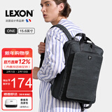 乐上（LEXON）休闲双肩包男14/15.6英寸笔记本电脑包通勤旅行包轻便书包绿色
