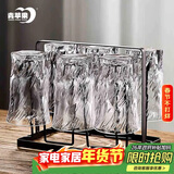 青苹果玻璃水杯架 黑色轻奢不锈钢玻璃杯架 酒杯玻璃杯牛奶杯茶杯杯架