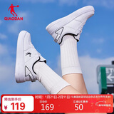 乔丹女鞋板鞋皮面运动鞋革面休闲潮流空军一号厚底增高小白鞋本命年