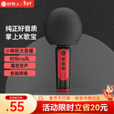 好牧人 蓝牙无线手机麦克风话筒音响一体自带声卡 电视机家用ktv卡拉ok儿童全民唱歌吧k歌家庭娱乐神器 MC13爵士黑 |  HIFI音质+一键消原音