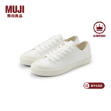 MUJI男女通用不易疲劳不易沾水运动鞋无性别男款女款小白鞋帆布鞋新品 米白色 36 /230mm（尺码偏大拍小一码）