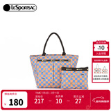 LeSportsac乐播诗新款潮流系列卡通印花休闲通勤包包女包情人节礼物 棋盘格猫（托特子母包）