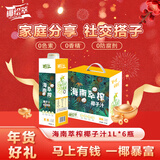 椰绘萃 海南萃榨椰子汁1L*6瓶 鲜椰萃榨 植物蛋白饮料 家庭装年货礼盒