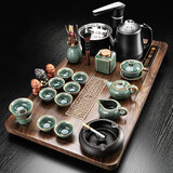 原和功夫茶具套装家用整套自动烧水一体茶盘茶杯茶壶办公会客现代茶台