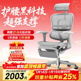 Ergonor保友金豪b雄鹰 人体工学椅 电脑椅 电竞椅办公椅子可躺老板椅 【金豪b雄鹰X】银白网+躺舒宝