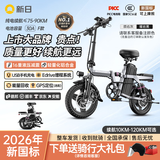 新日（Sunra）新国标折叠电动自行车铝合金代驾电动车锂电池助力电瓶车超长续航迷你小型男女士代步 至臻16减震/轻量铝合金30A/90km