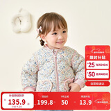 巴拉巴拉儿童羽绒服三防衣服轻薄棒球领外套男女童装2025新款秋冬装碎花萌