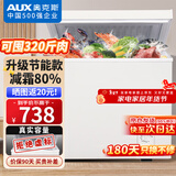 奥克斯（AUX）小冰柜家用小型冷藏柜冷冻柜两用冰柜小型租房家用小冰箱小型冷柜 铜管246升级节能省电款/减霜80% 200L
