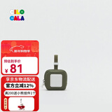 CILOCALA女包钱包糖果色方形卡包零钱包女生轻奢证件包帆布身份证收纳包 SPINACH