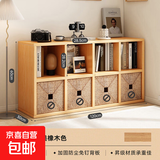 飘窗柜客厅靠墙收纳柜阳台落地置物格子柜家用简易八格柜日式柜子 【热销八格柜】原木纹色 120*30*60cm