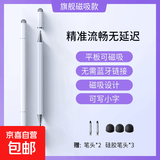 【触屏电容笔】手机平板通用绘画手写笔点触修图高精度极细头触摸笔 三合一顶配款【白】Pad可磁吸丨灵敏写绘丨赠笔头