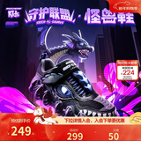 Skechers斯凯奇自营男中大童怪兽魔术贴闪灯男童运动鞋儿童跑步鞋400112L