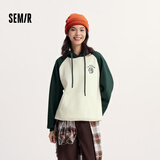 森马（Semir）【卫衣福袋】卫衣女秋冬季中长款立领抓绒刺绣撞色连帽舒适学院风 【C款】白绿色调00314 L 165/88A