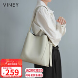 viney包包女包牛皮水桶包大容量单肩斜挎托特包生日新年礼物送女生女友