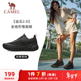 骆驼（CAMEL）全地形追云厚底慢跑步鞋女子运动鞋 CD222CL7714-1 幻影黑 38