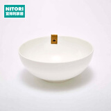 NITORI宜得利家居 现代简约碗碟盘子圆盘汤勺纯白骨瓷系列餐具套装 6英寸碗 纯白骨瓷